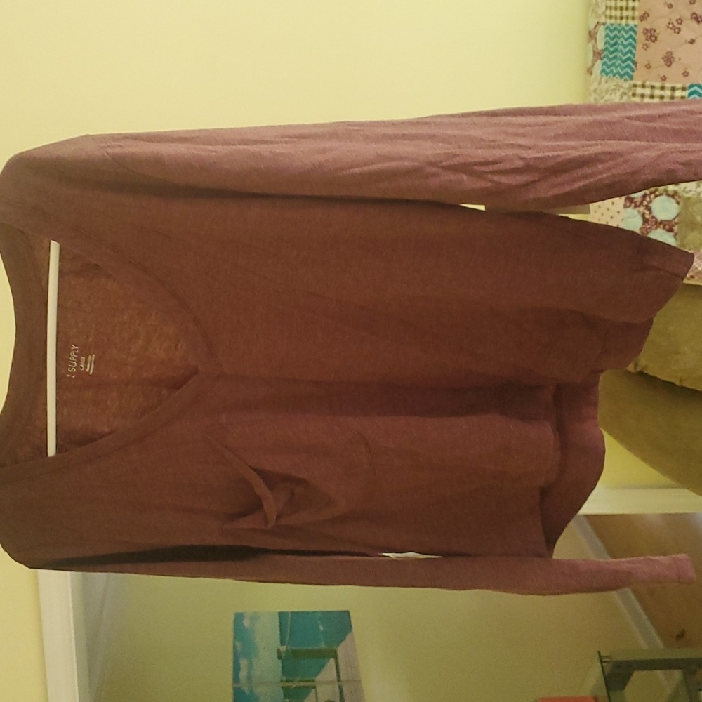 Z Supply Crop Long Sleeve Tee